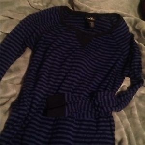 Boyfriend style. 95% Rayon and 5% Spandex